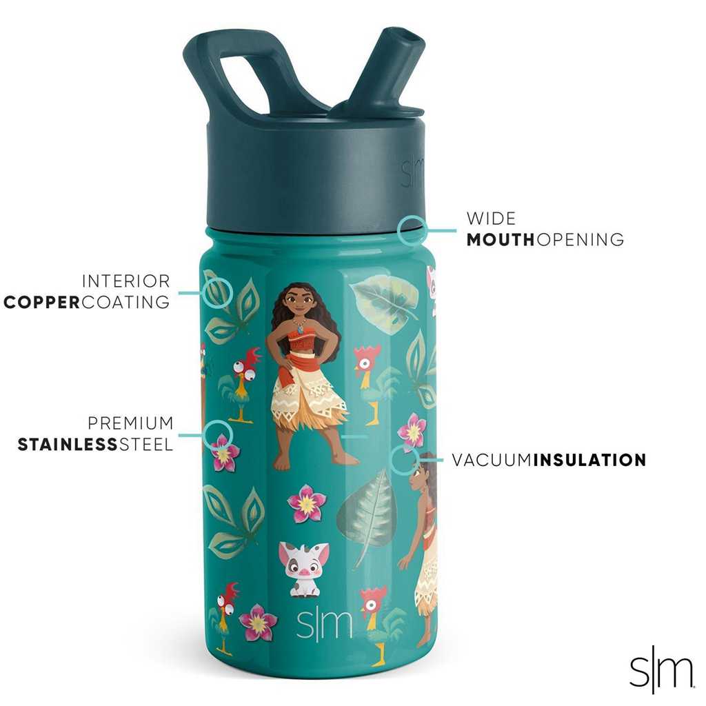 Simple Modern Water Bottle with Straw Lid Waterflessen Lichtturquoise | 013896YQF