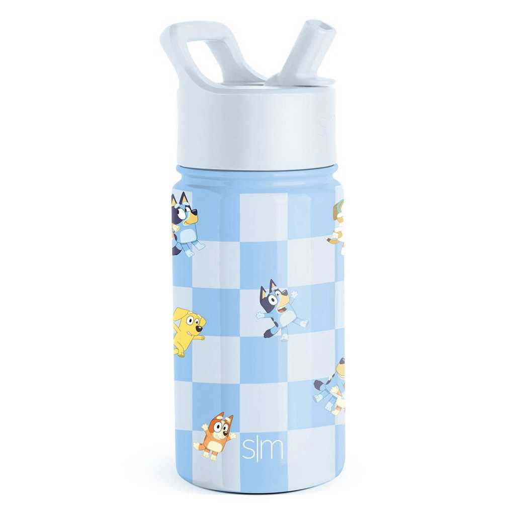 Simple Modern Water Bottle with Straw Lid Waterflessen Lichtblauw | 250964KEA