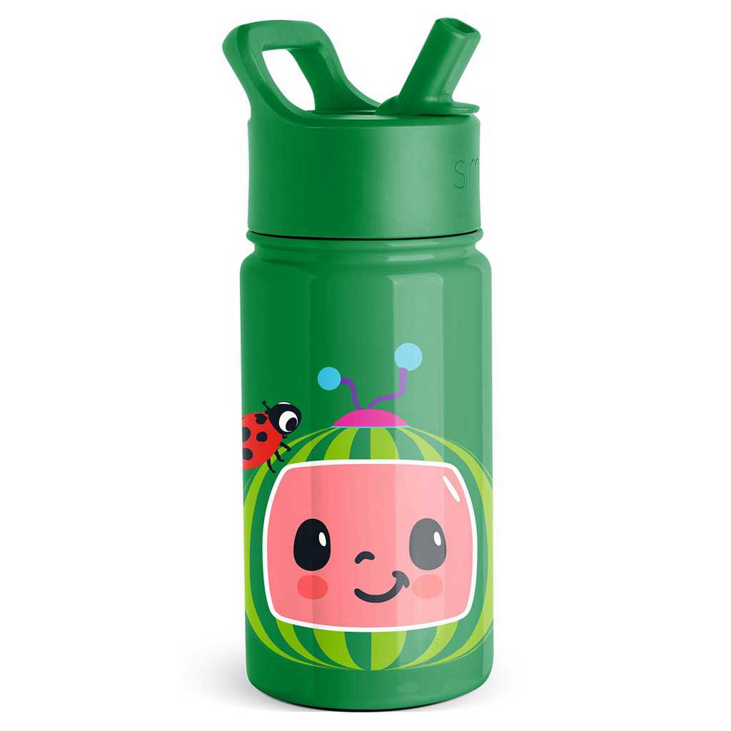 Simple Modern Water Bottle with Straw Lid Waterflessen Groen | 596807REL