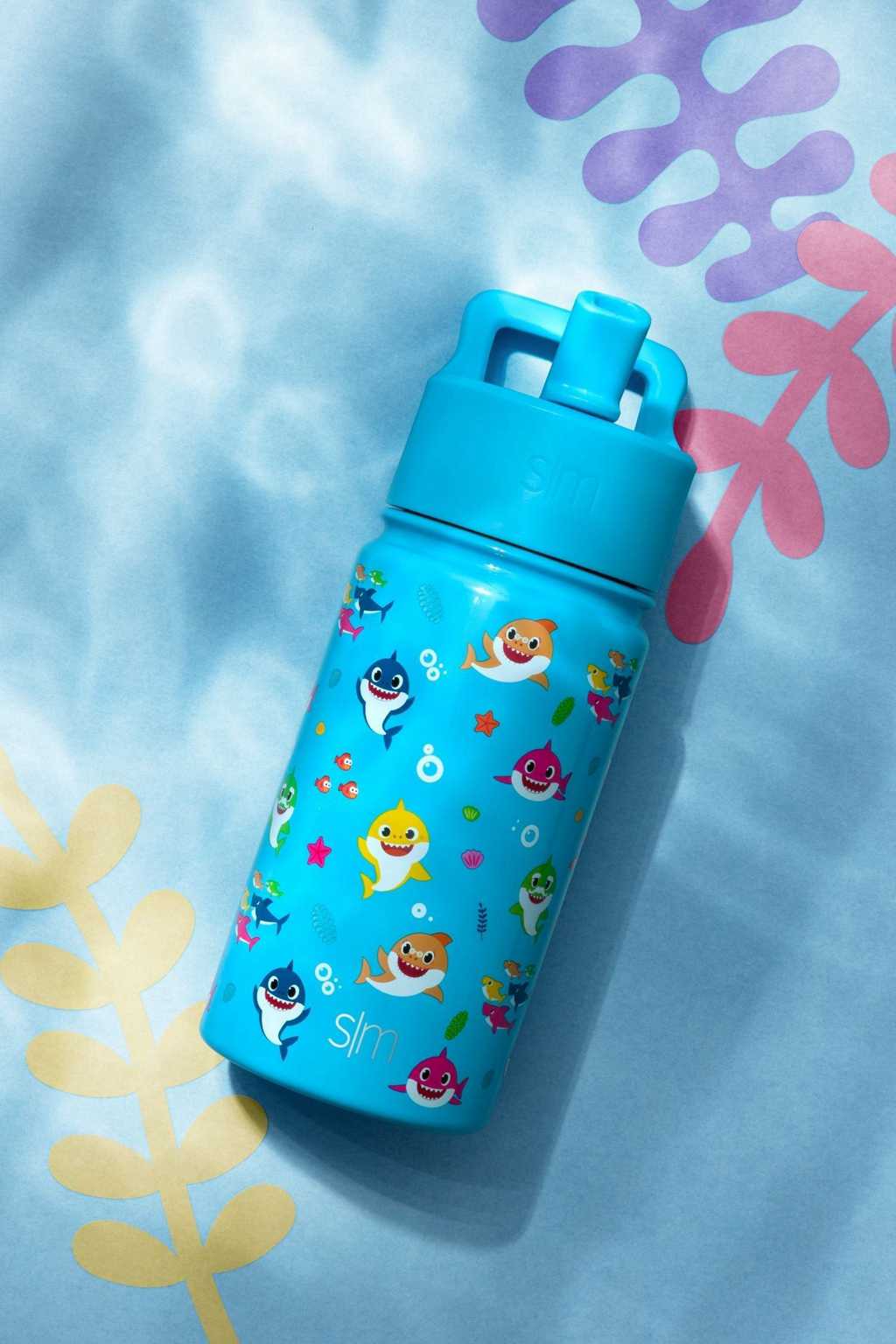 Simple Modern Water Bottle with Straw Lid Waterflessen Donkergrijs | 508964HCP