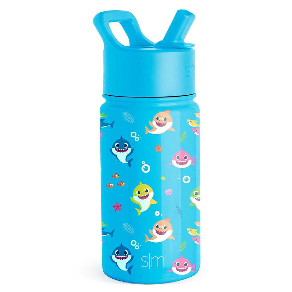 Simple Modern Water Bottle with Straw Lid Waterflessen Donkergrijs | 508964HCP