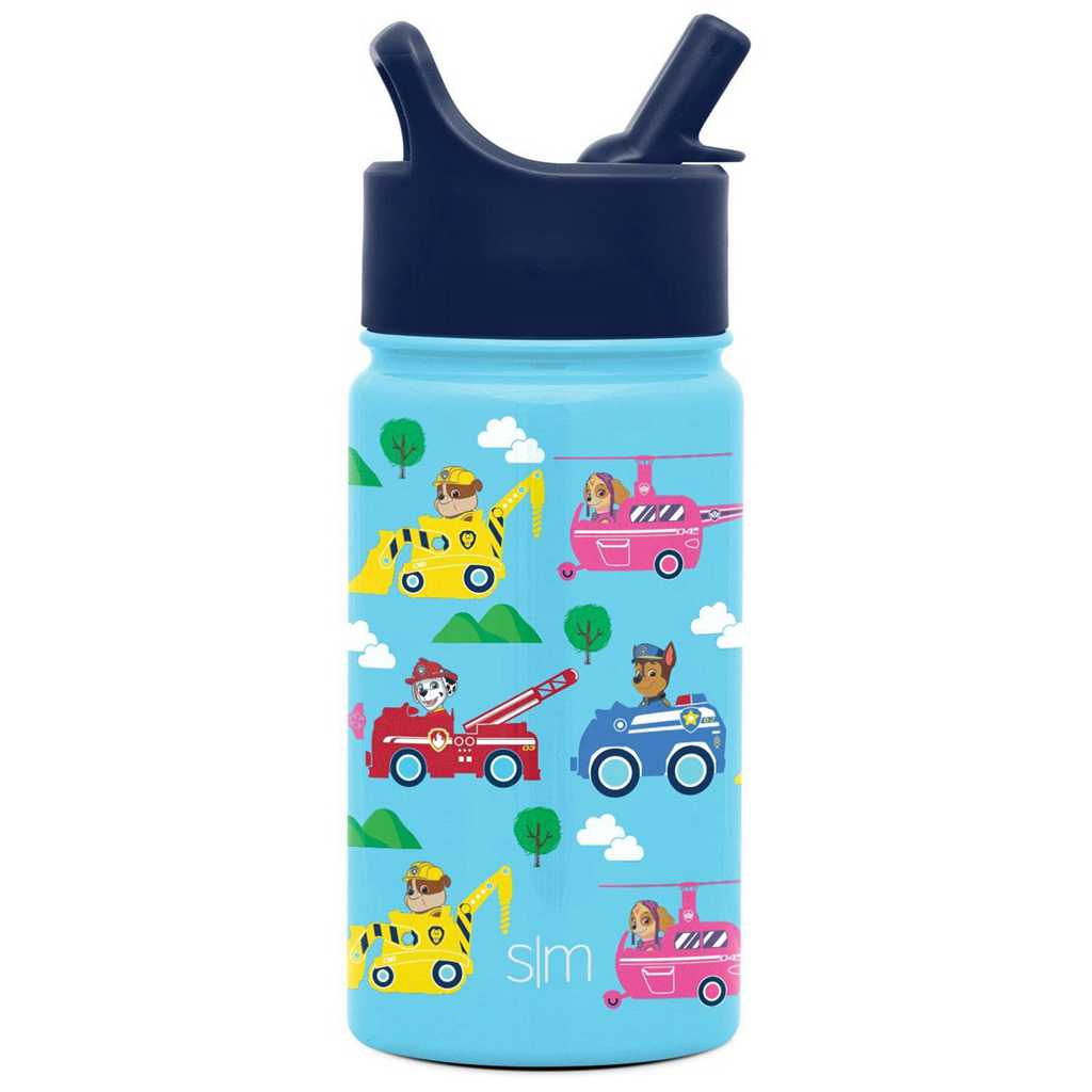 Simple Modern Water Bottle with Straw Lid Waterflessen Blauw | 237148RUO