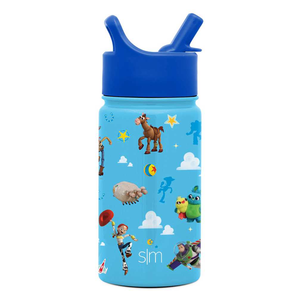 Simple Modern Water Bottle with Straw Lid Waterflessen Blauw | 483195KUZ