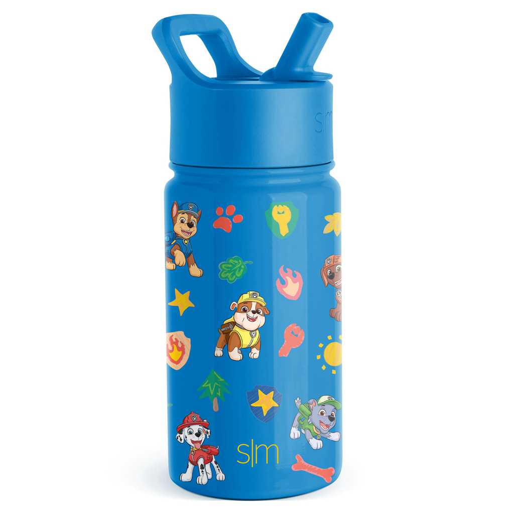 Simple Modern Water Bottle with Straw Lid Waterflessen Blauw | 289046ZAC