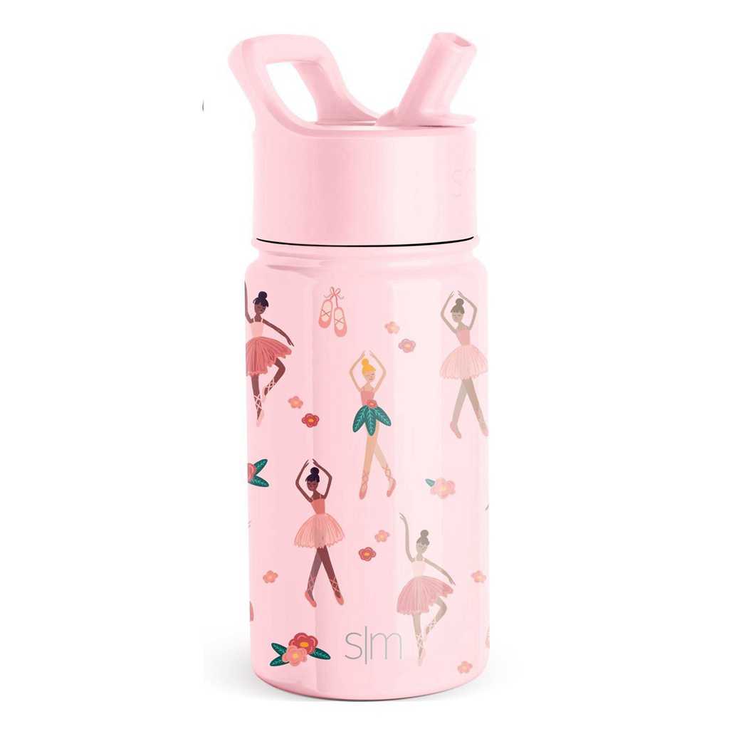 Simple Modern Water Bottle with Straw Lid Waterflessen Roze | 845361MIQ